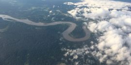amazon river from plane