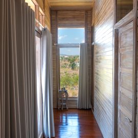 Indoor corridor of volunteer lodge