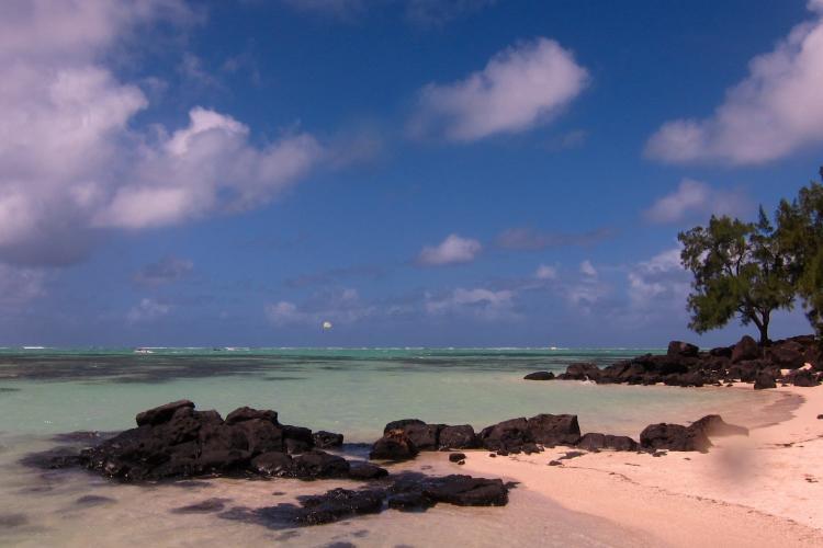 Beach at Blue Bay in Mauritius