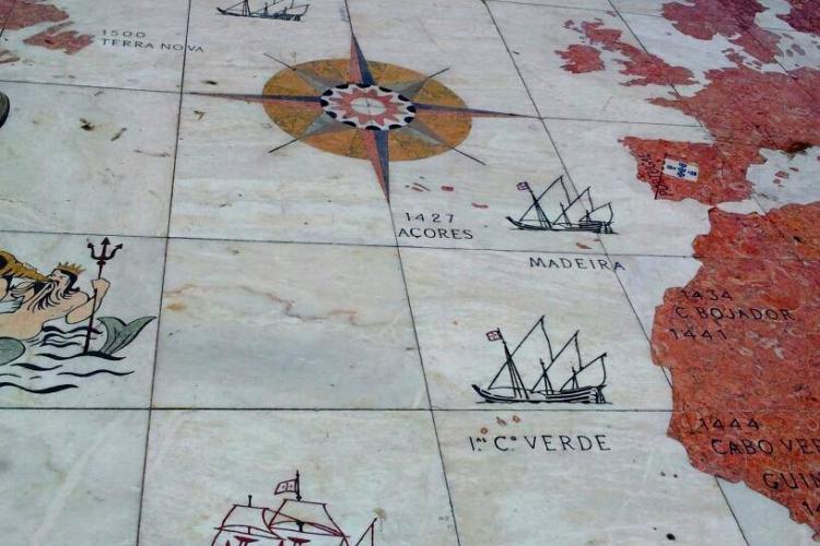 Portuguese explorers map