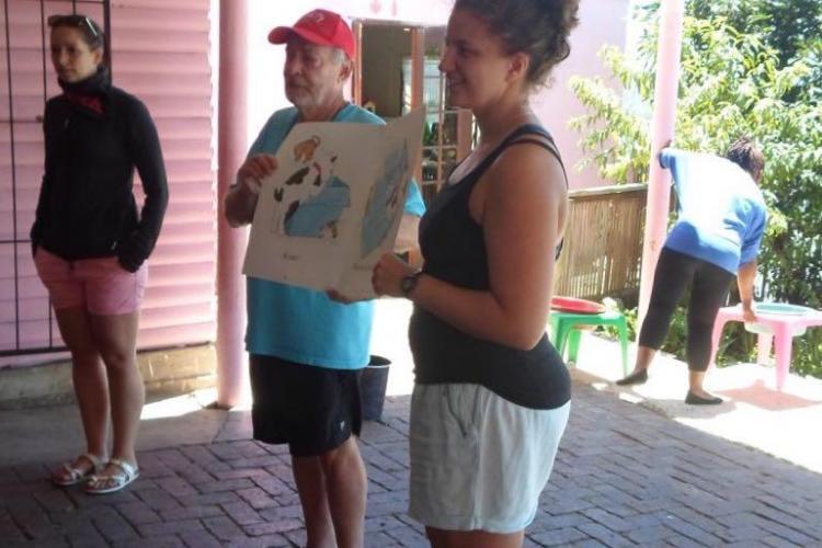 Ben Briggs volunteering in South Africa