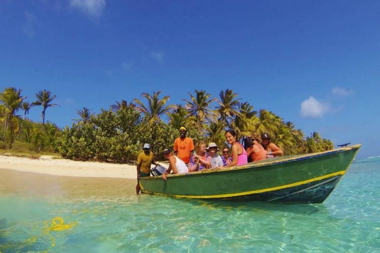 Boat trip to Sandy Island Grenada