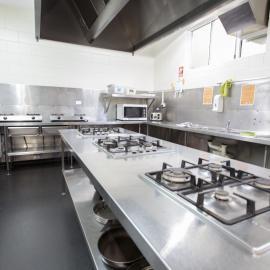 Kitchen at Cairns hostel