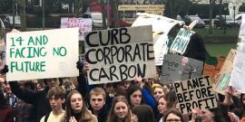 Youth climate protest in Brighton