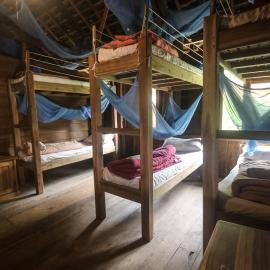 Volunteer dorm in Laos elephant sanctuary
