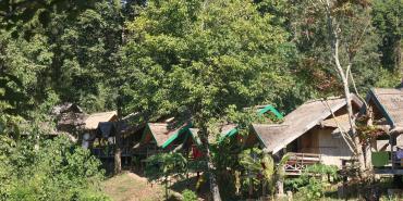 Elephant sanctuary in Laos
