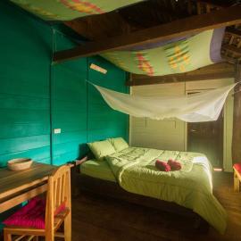 Family room in Laos elephant sanctuary