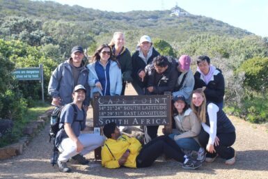 University group volunteering in Cape Town