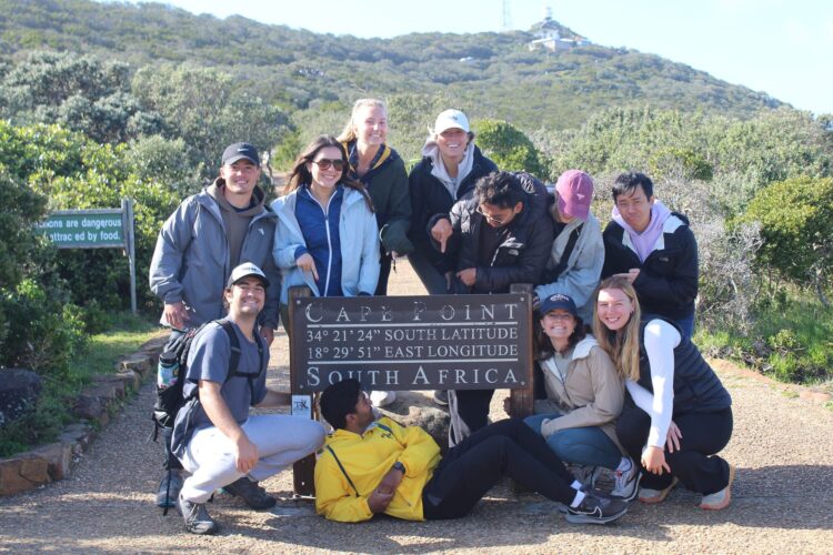 University group volunteering in Cape Town