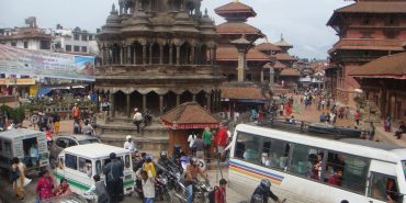 Busy street in Kathmandu