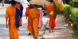 Luang Prabang Laos Buddhist Monks