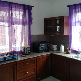 Kitchen at volunteer house