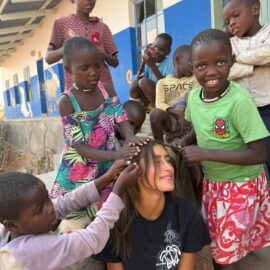 Family volunteering in Namibia