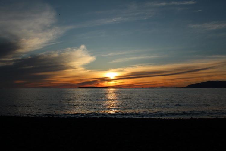 Iceland midnight sunset