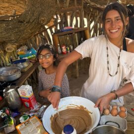 Family volunteering in Namibia