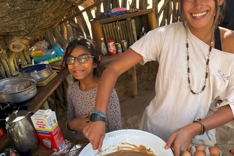 Family volunteering in Namibia