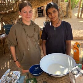 Family volunteering in Namibia