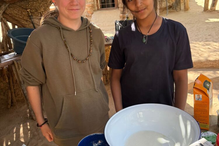 Family volunteering in Namibia