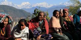 Volunteers visit Family at a medical camp in Nepal