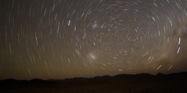 Night sky and stars in Namibia