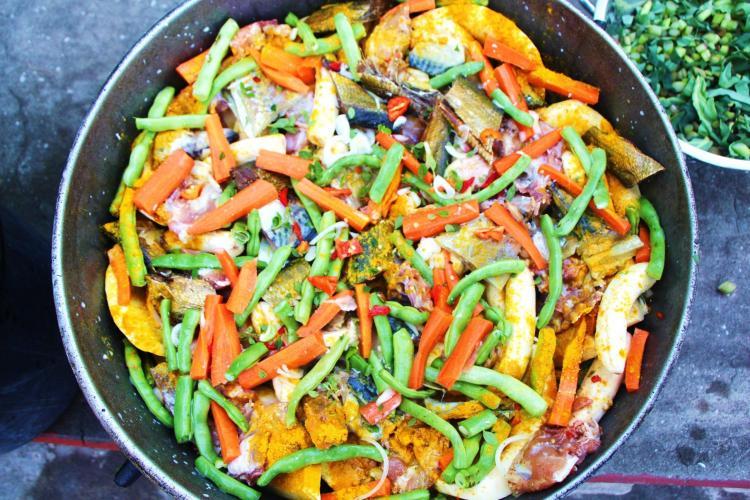 Oildown national dish of Grenada