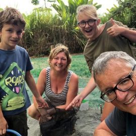 Smith family volunteers Costa Rica