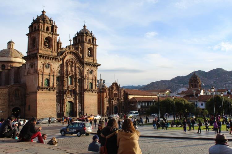 View of plaza de Armas in Cusco