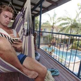 Relaxing in hammock in Cairns