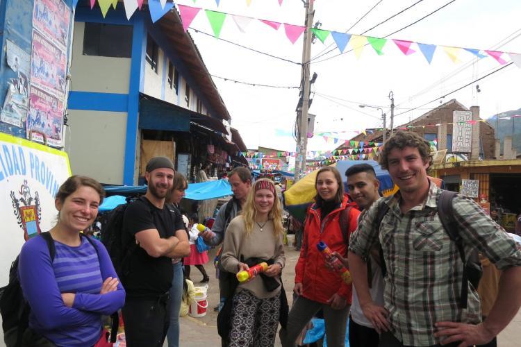 Students at Carnival in Urubamba