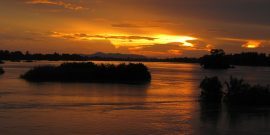 Sunset Mekong in Laos
