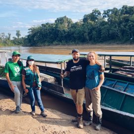 boat team on the amazon
