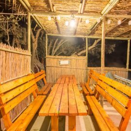 dining area for volunteers in South Africa