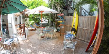 Chill out zone for volunteers in Mauritius