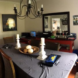 Volunteer house dining area