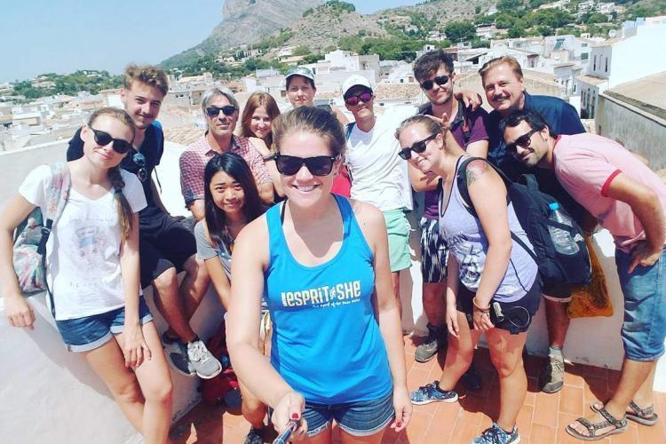 Volunteer group photo in Valencia