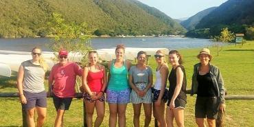 Volunteers in free time in South Africa