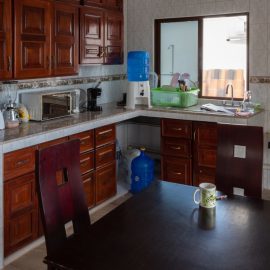 Volunteer house kitchen in Galapagos