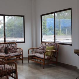 Volunteer house living area in Galapagos