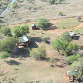 Volunteer camp in South Africa aerial view
