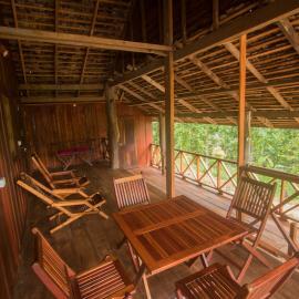 Volunteer social area in Laos