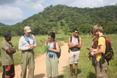 Volunteers in the field
