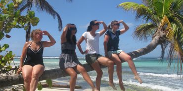 Volunteers on Sandy Island
