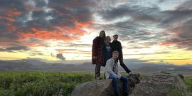 Volunteers Sunset Iceland